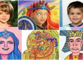 中外神话人物儿童画 - 中外神话人物儿童画图片