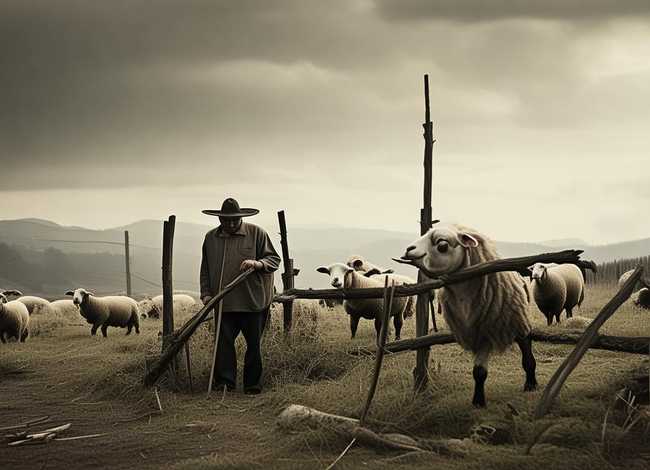 亡羊补牢成语故事绘画；亡羊补牢成语故事绘画图片