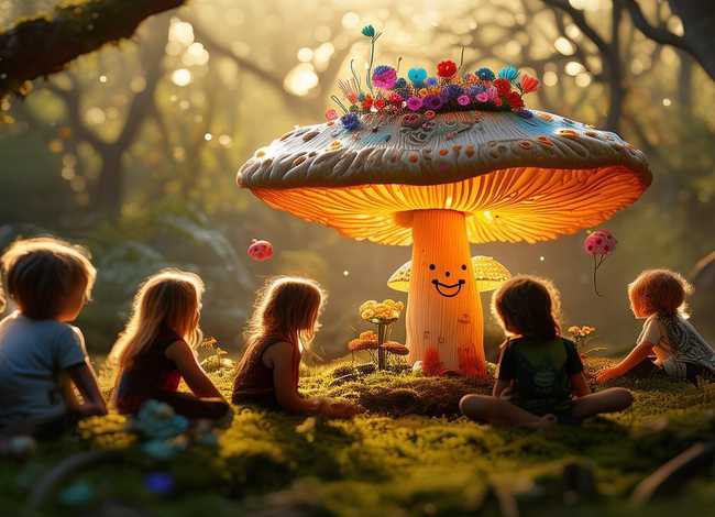 会说话的蘑菇儿童故事（会说话的绘本故事）