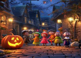 万圣节的故事儿童版英语 万圣节的小故事英语版