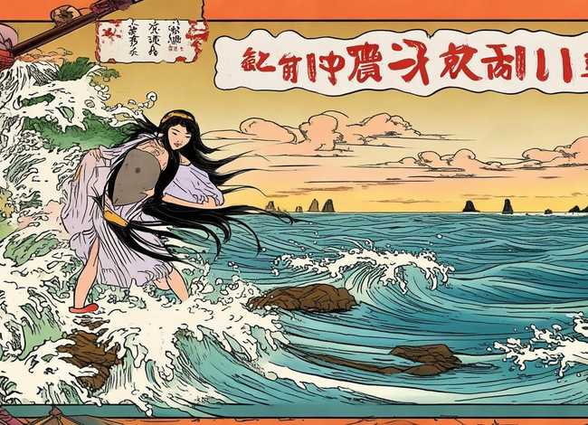 精卫填海的神话故事手抄报；精卫填海的神话故事手抄报四年级