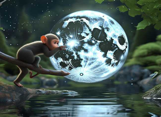 儿童故事大王猴子捞月亮 故事大全猴子捞月亮