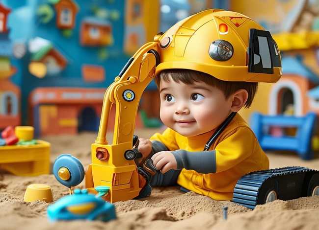 挖掘机的儿童小故事（少儿挖掘机的故事视频）