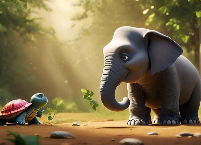 儿童故事小乌龟和大象 小乌龟和大象的故事告诉我们什么道理