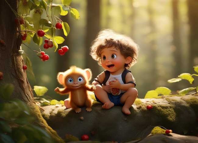 和小猴有关的儿童故事 - 有关小猴子的幼儿故事