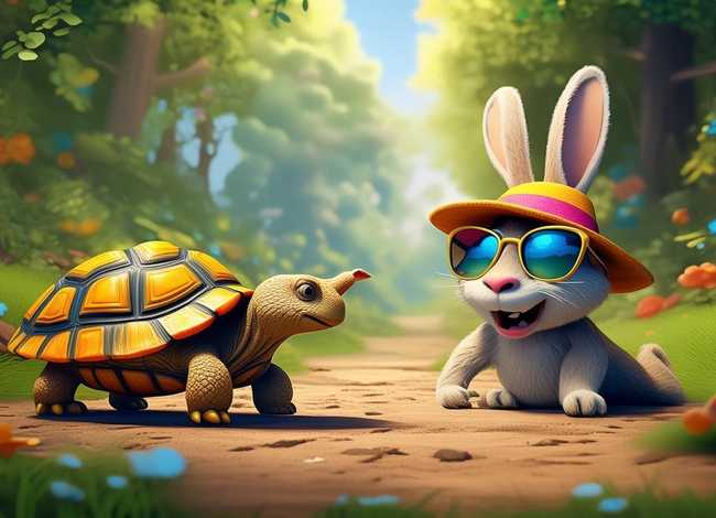 龟兔赛跑儿童故事（龟兔赛跑幼儿故事）
