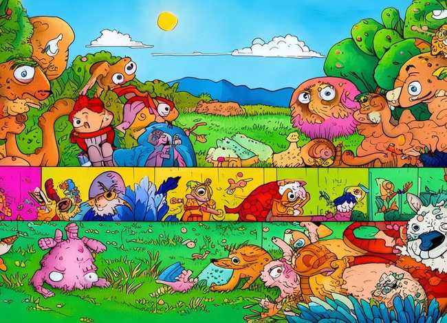 寓言故事连环画手抄报；寓言故事连环画手抄报分开