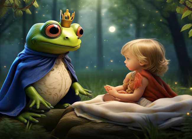 儿童睡前故事青蛙王子的故事，儿童故事睡前故事3-6岁青蛙王子