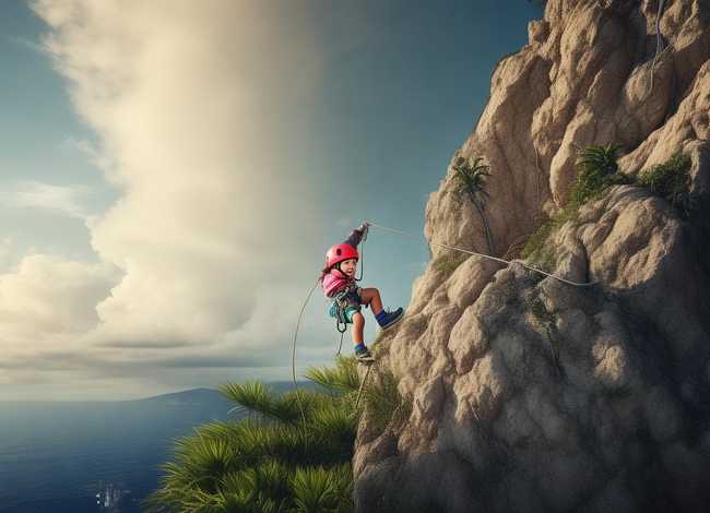 勇敢小孩攀岩故事，勇敢小孩攀岩故事简介