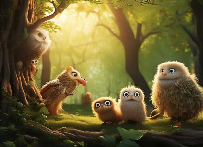 寓言故事儿童画图片（寓言故事画画图片）