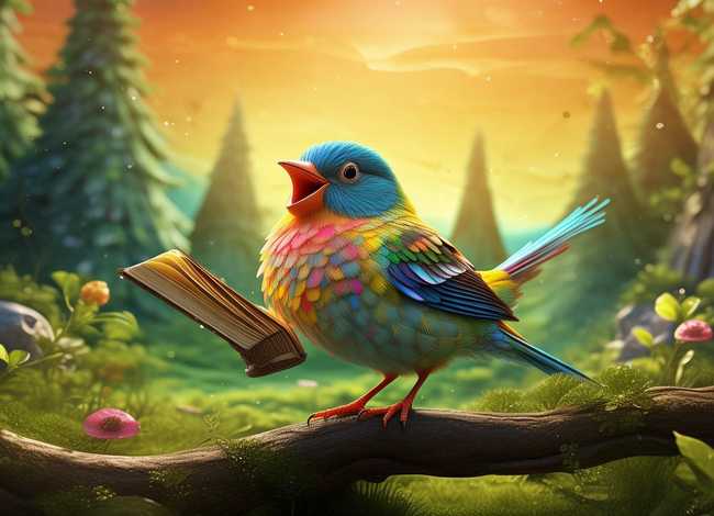 儿童故事森林里的鸟、森林里的故事是小鸟衔来的吗