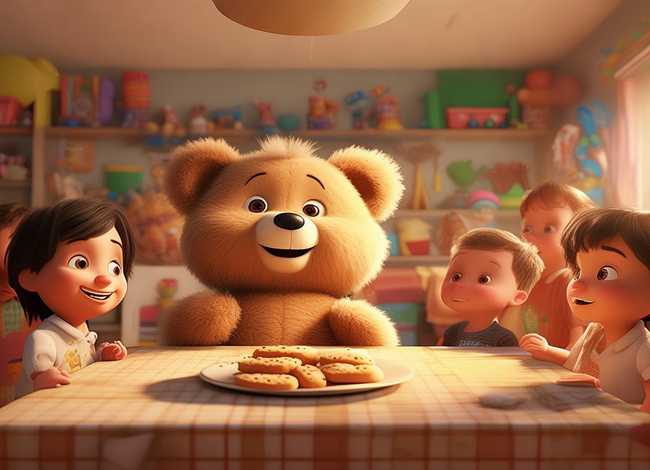 儿童故事小熊请客故事表演；幼儿上学期故事小熊请客视频