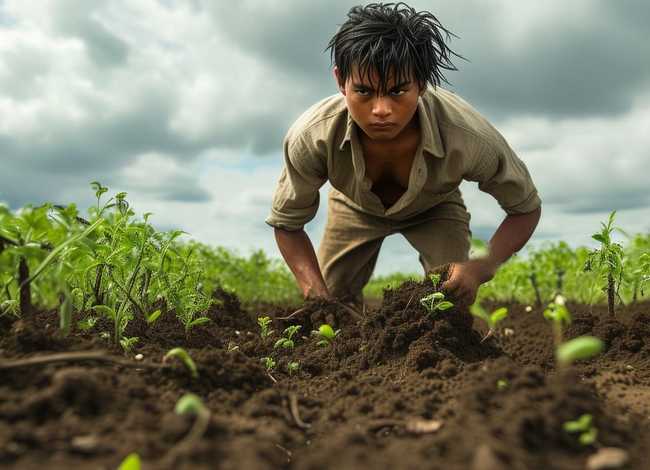 拔苗助长的故事图片配图 拔苗助长的故事图片 配图