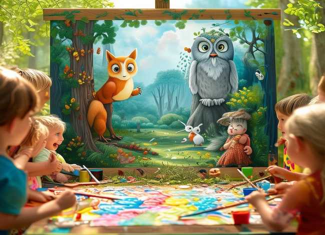 儿童画寓言 儿童画寓言画图片