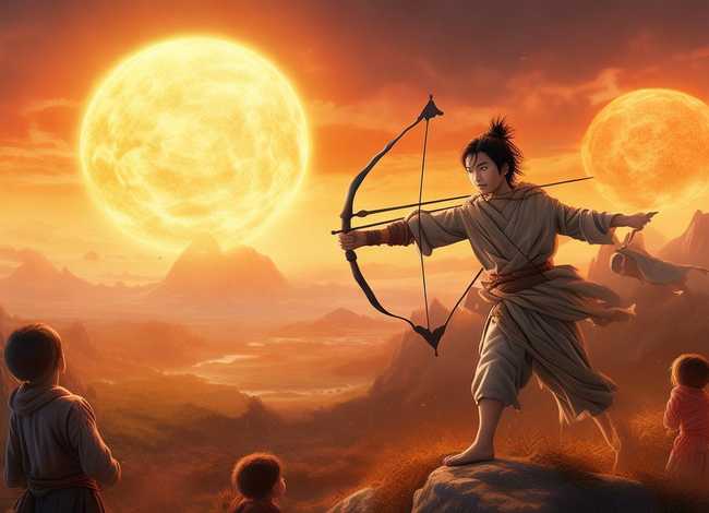 后羿射日儿童故事；少儿故事后羿射日