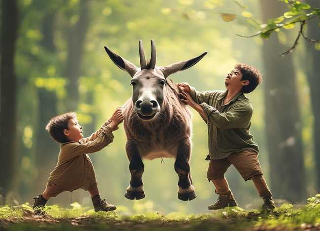 儿童故事父子抬驴 - 伊索寓言中父子抬驴故事读后感