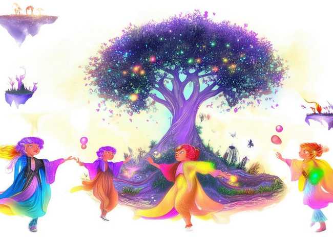 神话故事儿童绘画（神话故事 绘画）