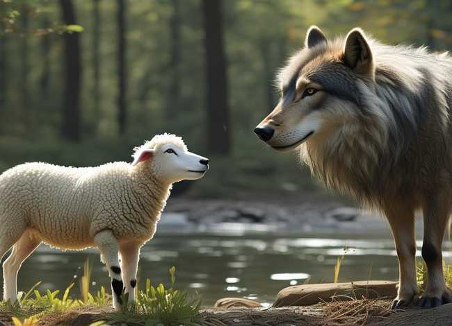 狼和小羊儿童故事内容；狼和小羊的故事内容