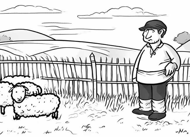 亡羊补牢的故事和道理简笔画（亡羊补牢故事绘本简笔画图片大全）