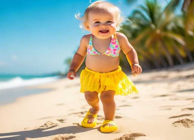 椰子拖鞋儿童搭配；椰子拖鞋儿童搭配图片