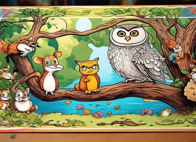 寓言故事绘画报（寓言故事绘画手抄报）