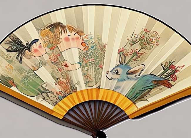 扇子画儿童动物、扇子画儿童动物图片 扇子画儿童动物、扇子画儿童动物图片