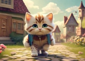 小猫上学的故事、小猫上学校的故事