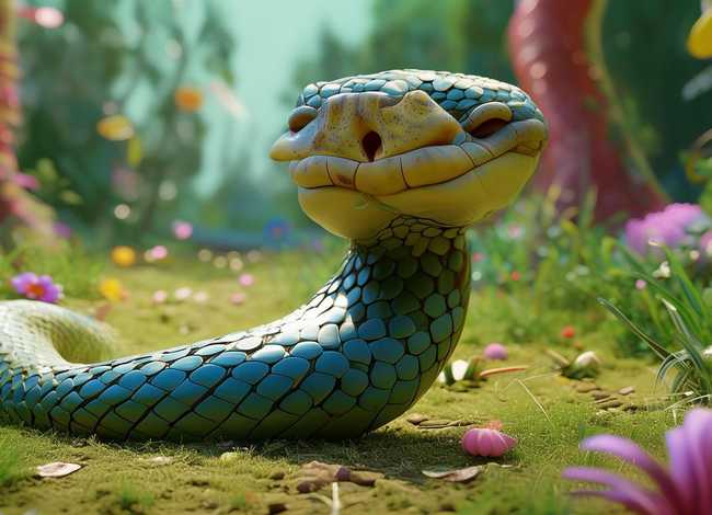 成语故事创意画画蛇添足；成语故事创意画画蛇添足图片大全