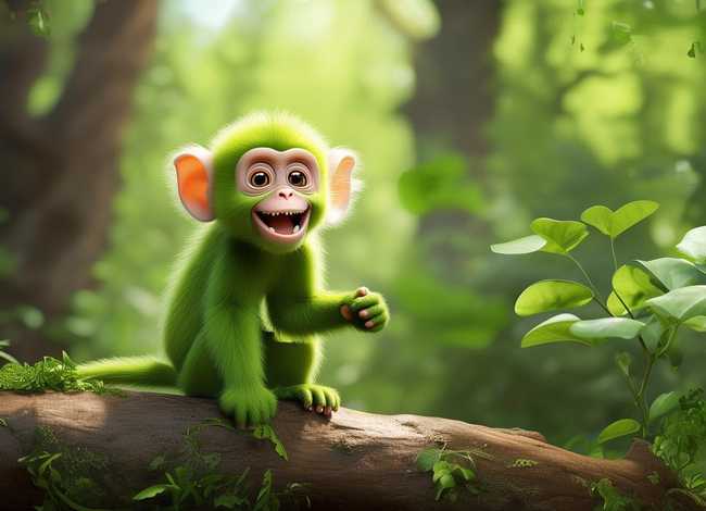 猴猴儿童故事 - 幼儿故事猴子学样视频