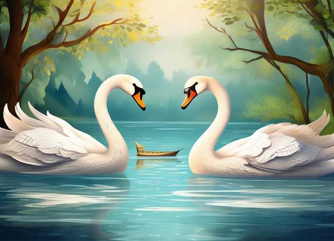天鹅故事绘本，绘本故事《天鹅》