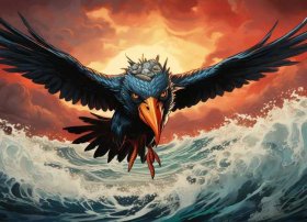 神话故事绘画精卫填海连环画 神话故事绘画精卫填海连环画怎么画