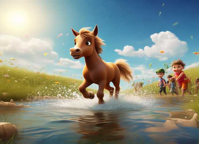 小马过河的一个儿童故事 小马过河的故事 幼儿小故事 小马过河的一个儿童故事 小马过河的故事 幼儿小故事