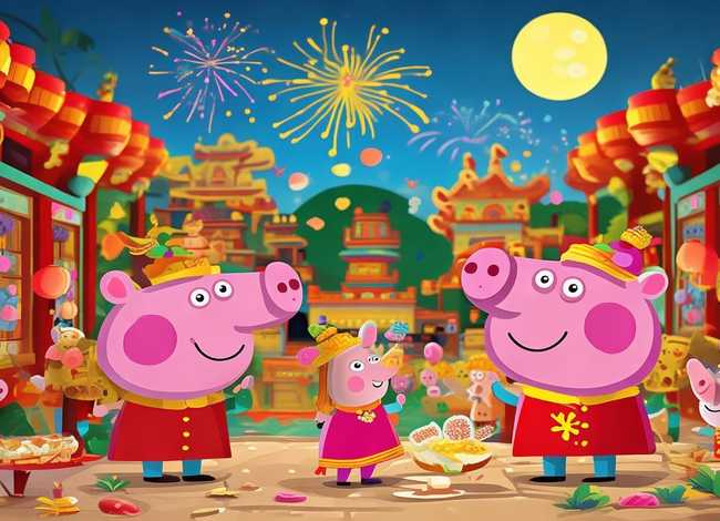 儿童绘本故事小猪佩奇过大年、小猪佩奇过大年的绘本故事
