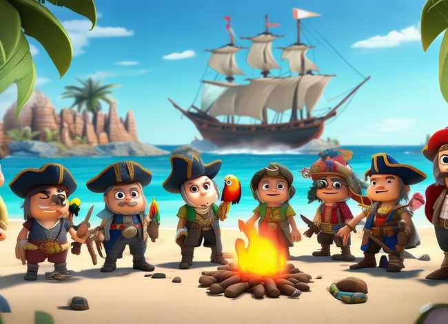 小海盗故事 - 十个小海盗的故事