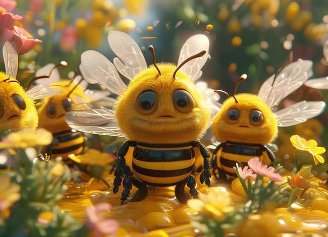 蜜蜂的儿童故事；蜜蜂的幼儿故事