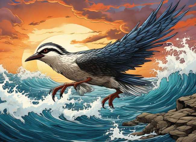 精卫填海神话故事小报 精卫填海神话故事小报竖着画图片大全