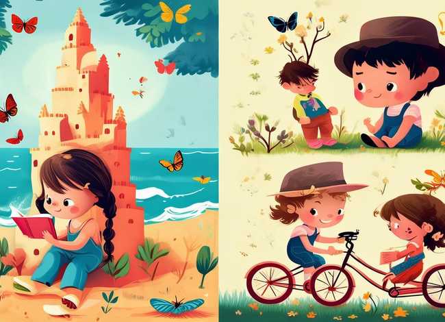 儿童故事情景画，幼儿故事情景画4-6个画面