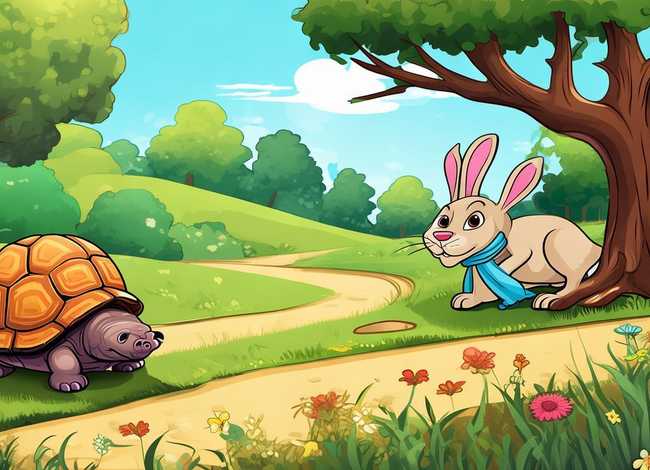 儿童故事龟兔赛跑故事；龟兔赛跑幼儿故事