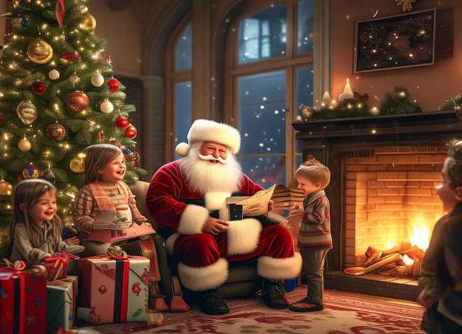 圣诞老人的故事儿童文字，圣诞老人的故事书