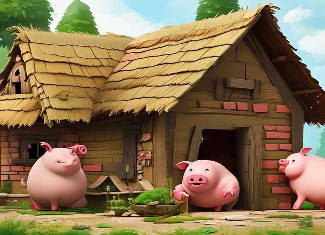 儿童故事三只小猪动画片 - 少儿故事三只小猪