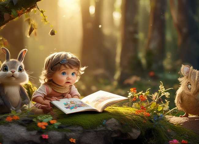 儿童故事配图绘画 - 儿童故事绘画作品图片