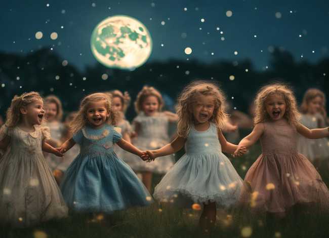 月光童话故事儿童，幼儿舞蹈月光童话