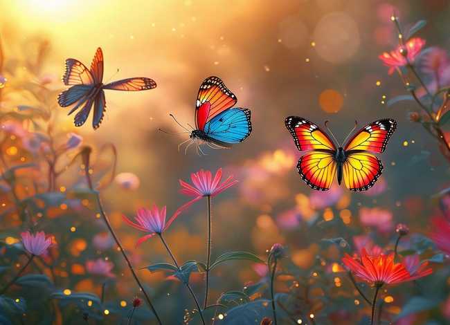 三只蝴蝶故事简单（三只蝴蝶故事简单易懂）