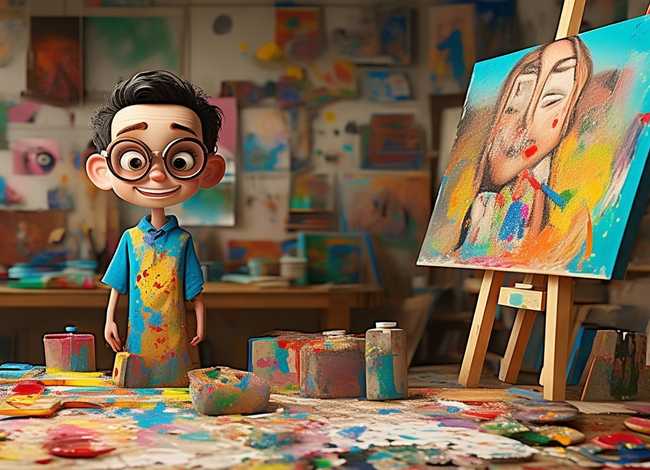 粗心的小画家改编儿童故事（粗心的小画家改编的歌）