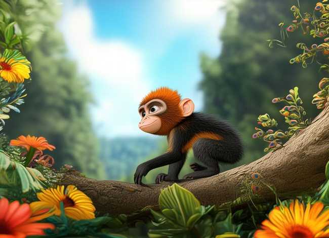 小猴学样儿童故事；小猴子学样儿的故事