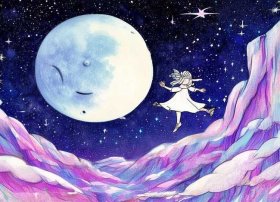 儿童画嫦娥奔月图片、儿童画嫦娥奔月图片大全