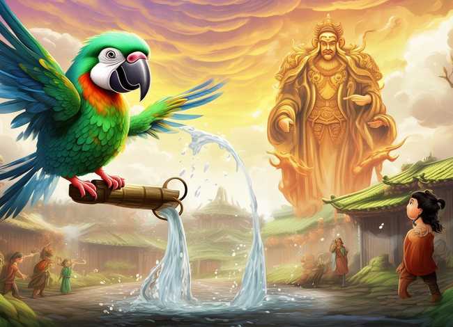 儿童故事鹦鹉救火被天神感动了（中国古代寓言故事鹦鹉救火读后感）