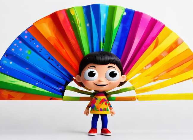 儿童扇子画简单 儿童扇子画简单卡通