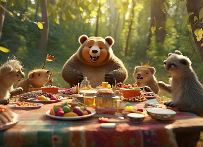 小熊请客故事内容 小熊请客的故事内容