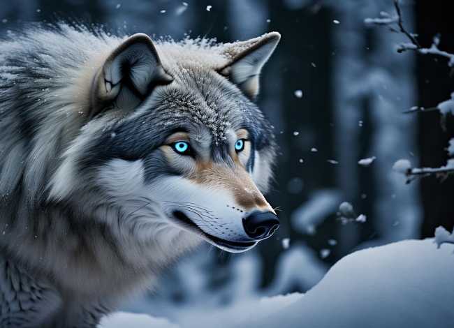 下雪的大灰狼的故事；下雪的大灰狼的故事内容